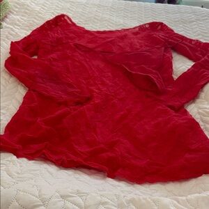 Victoria’s Secret Red Lace Long Sleeve Stretchy Nightie with Panties XL